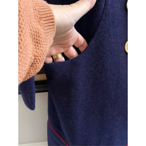 ModCloth Royal Monk Nautical Navy Madeline Coat sz 2X /18 NWT - Picture 4 of 9